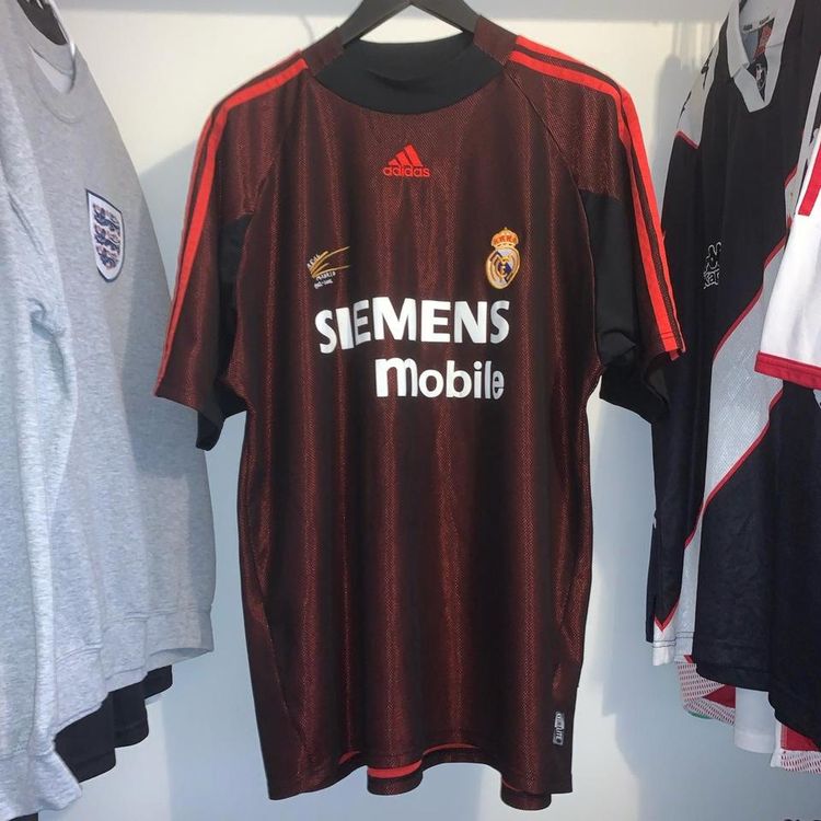 Adidas Real Madrid 2002/03 Adidas Goalkeeper Football Shirt Orange/Black XL Rare product image