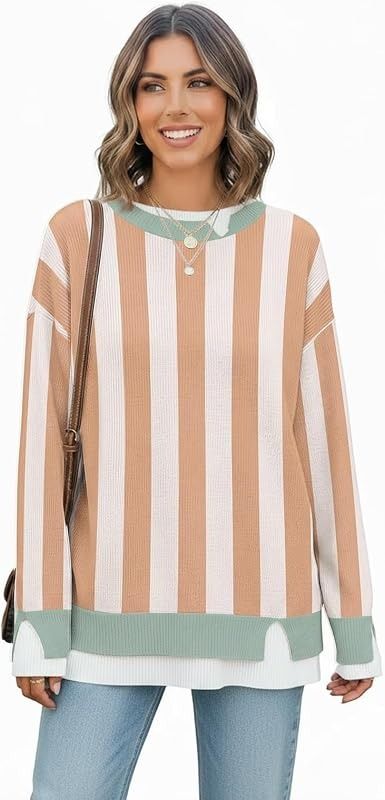 Striped Long Sleeve Sweater 3
