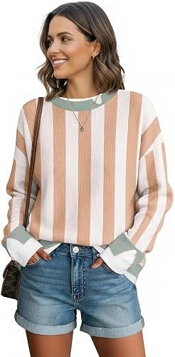 Striped Long Sleeve Sweater 2
