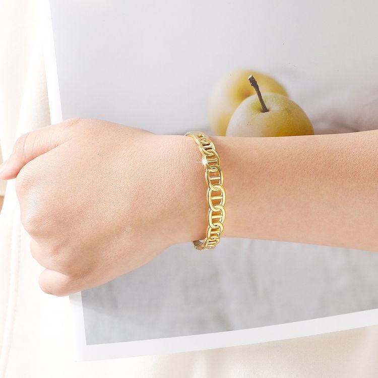 Gold Chain Link Bracelet image 3