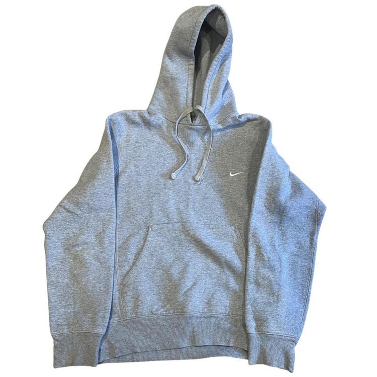 Y2K Nike Swoosh grey essential hoodie small