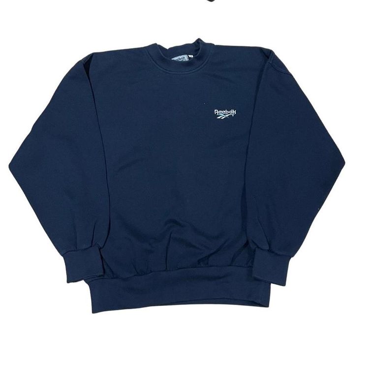 Reebok Y2K Reebok Essentials Small Logo Navy Sweatshirt Small product image