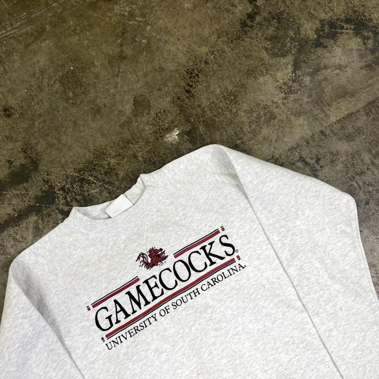 Champion Sweatshirt Crew Neck College Jumper, Grey Marl, Mens Small image 5