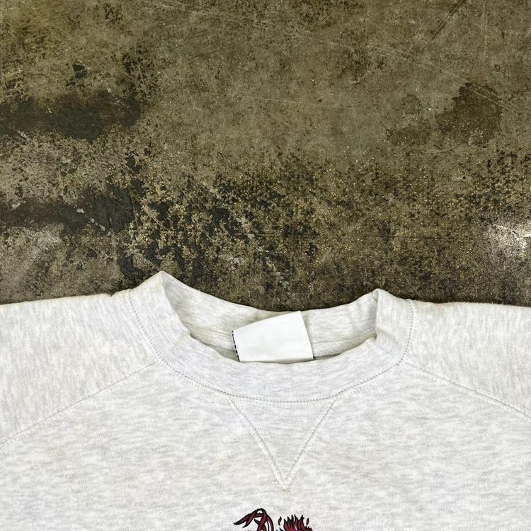 Champion Sweatshirt Crew Neck College Jumper, Grey Marl, Mens Small image 6