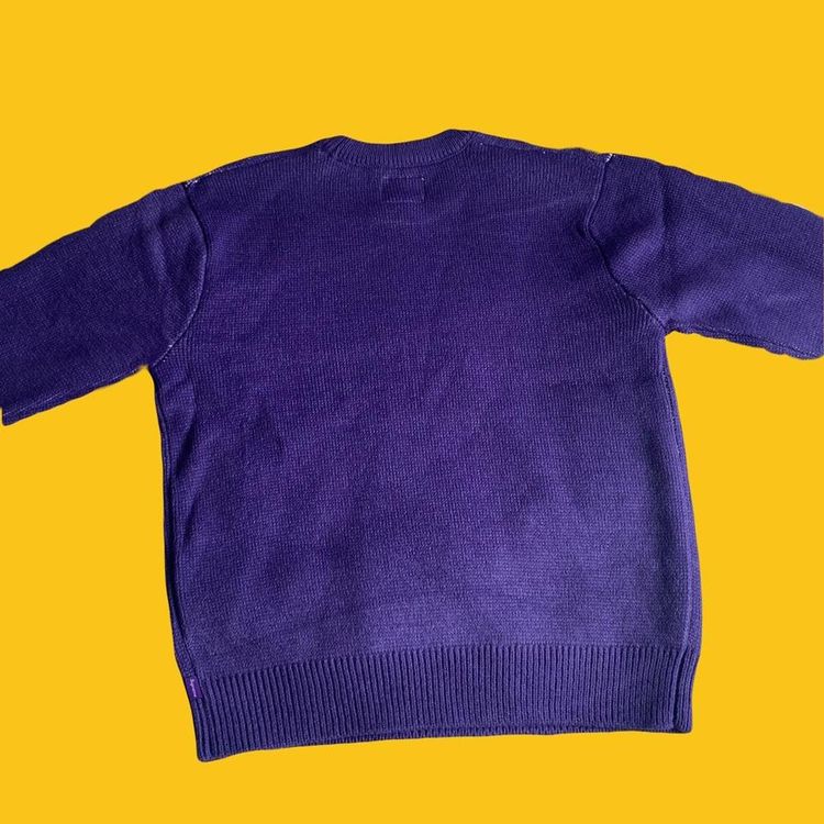 Supreme x Nike purple swoosh knitted sweater image 2
