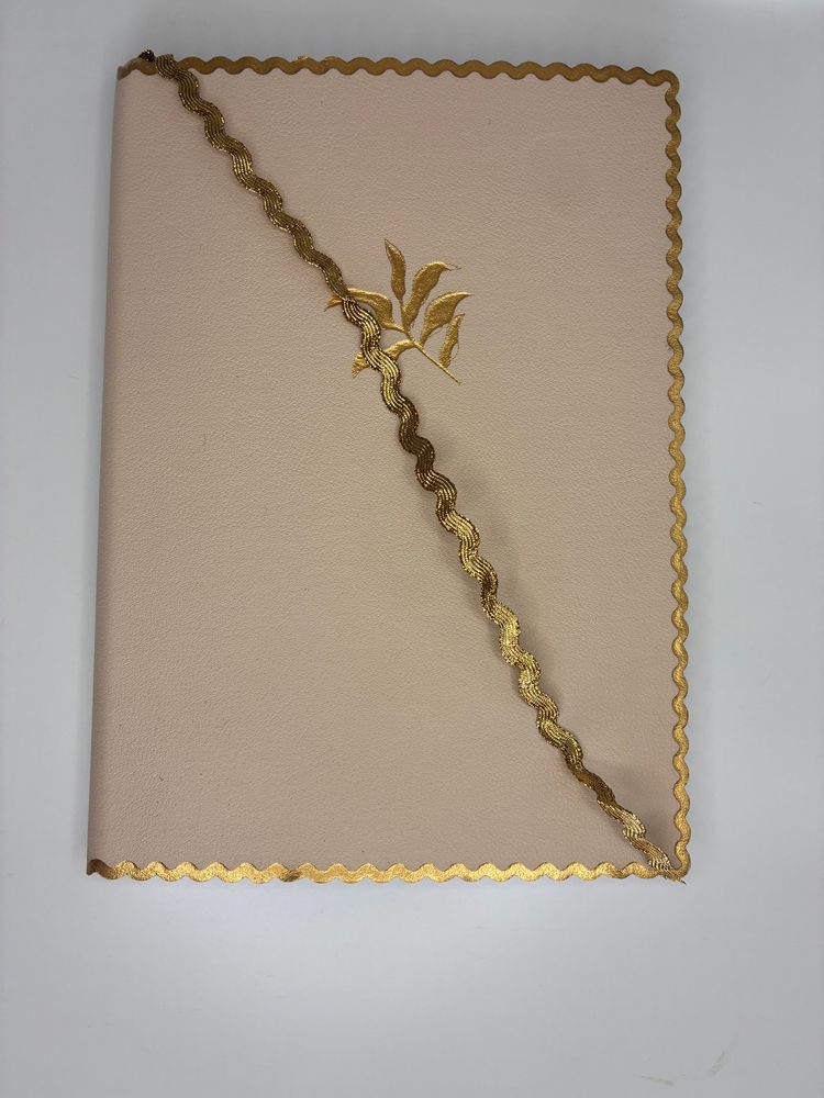 Notebook With Gold Decorative Trim