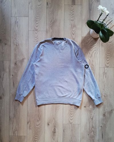 C.P. Company Bluza Obiektyw Szara M lens crewneck luxury Italian
