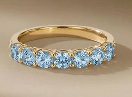 Other Gold Ring With Blue Gemstones product image