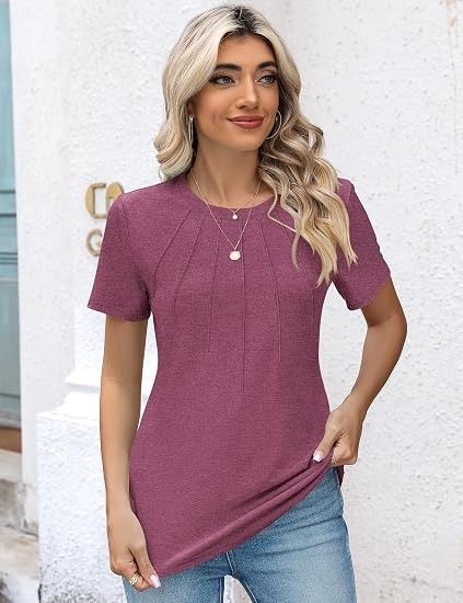 Purple Short Sleeve Top obraz 1