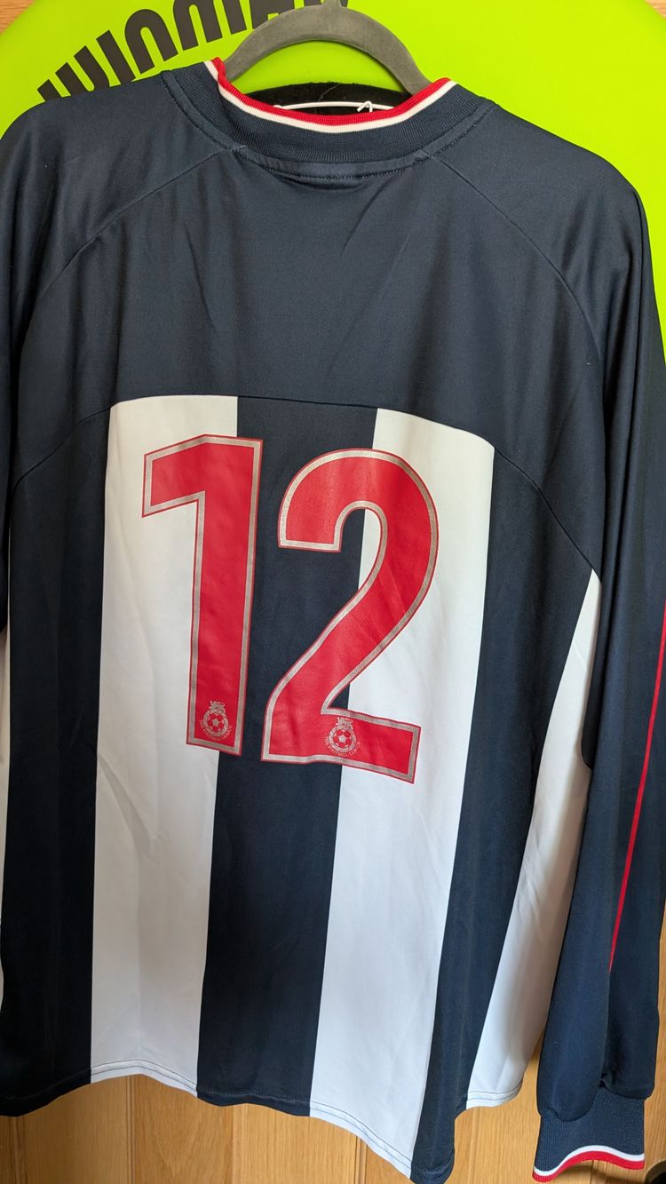 Patrick West Bromwich Albion 2000-02 Home Player worn xxl obraz 2
