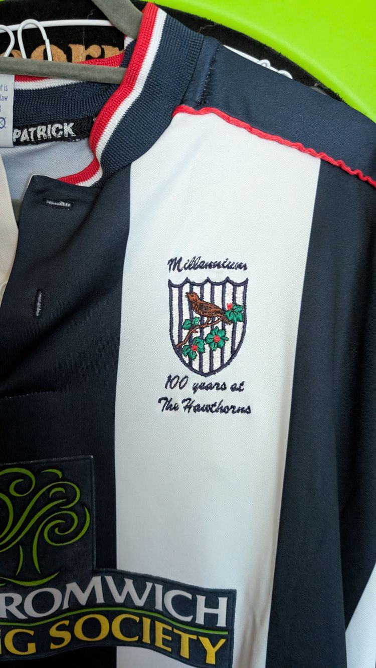 Patrick West Bromwich Albion 2000-02 Home Player worn xxl obraz 5