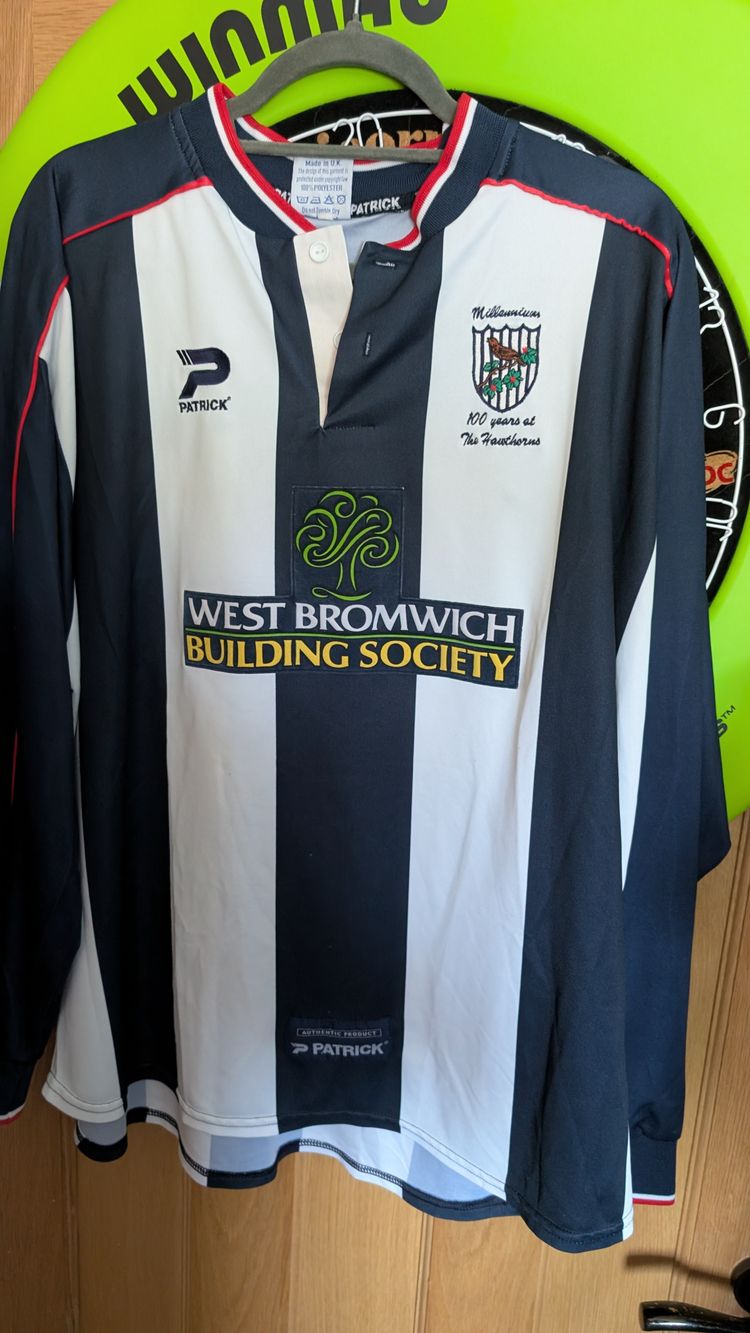 Patrick West Bromwich Albion 2000-02 Home Player worn xxl