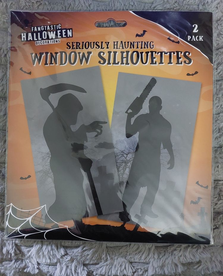 Fangtastic Halloween Decorations Window Silhouettes 2 Pack obraz 1