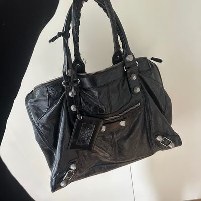 Vintage balenciaga Black Leather Handbag