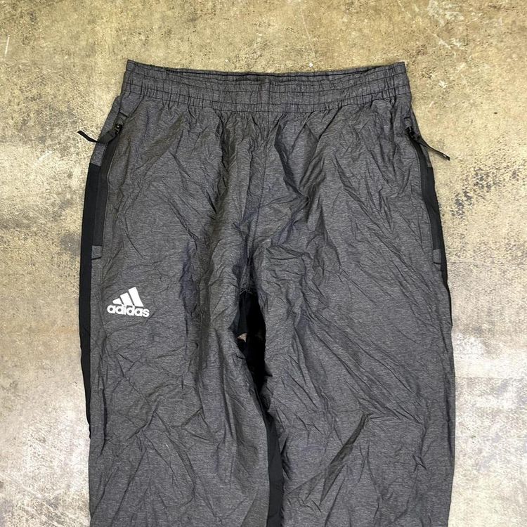 Adidas Tracksuit Bottoms Y2K Vintage Sports Joggers, Grey, Mens Small 3