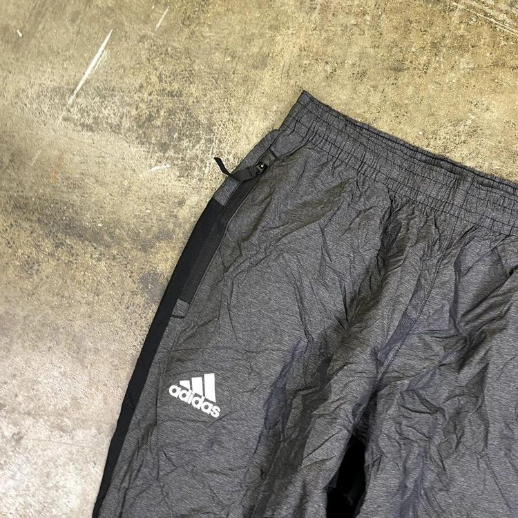 Adidas Tracksuit Bottoms Y2K Vintage Sports Joggers, Grey, Mens Small 6
