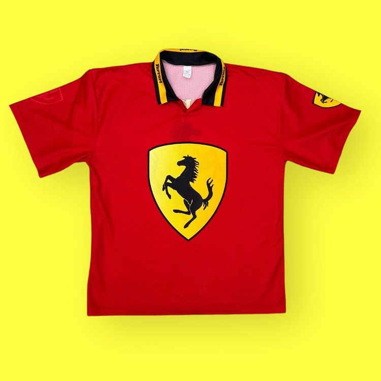 Ferrari Vintage Made in Italy Ferrari Football Style Shirt product image