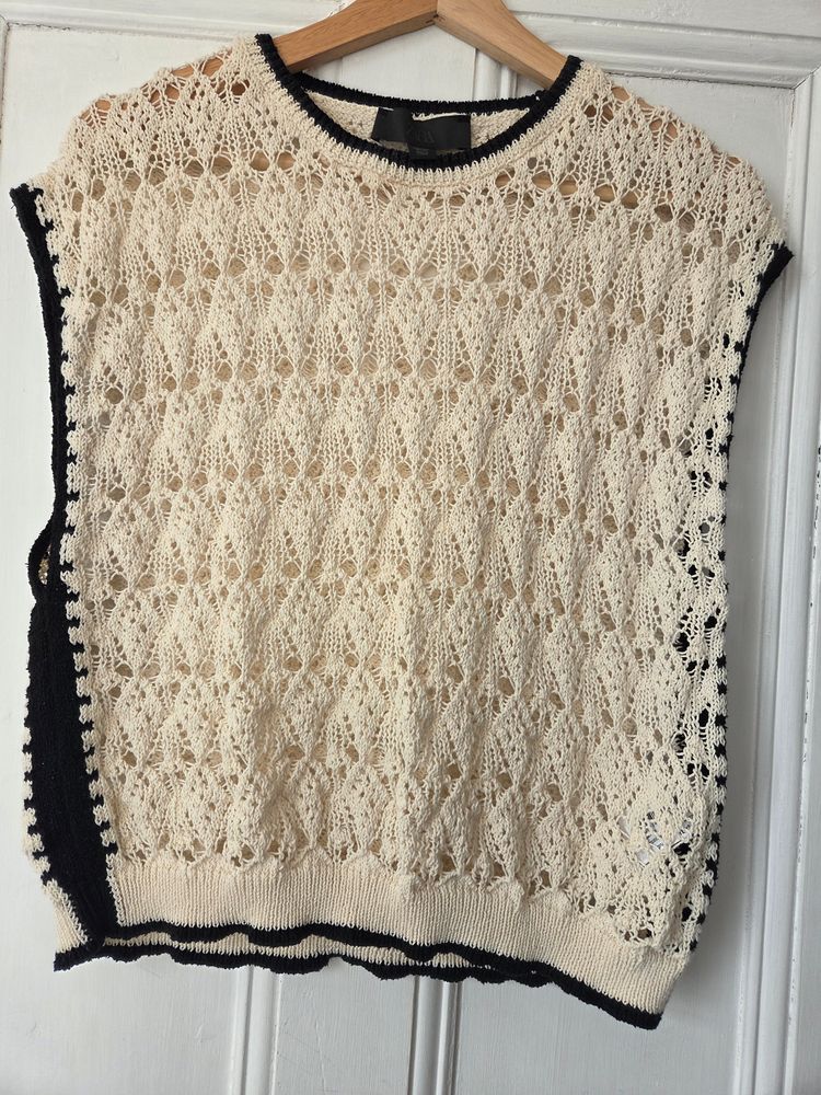 Zara Crochet Knit Sleeveless Top product image