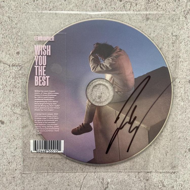 Other Lewis Capaldi Signed 'Wish You The Best' CD Single product image