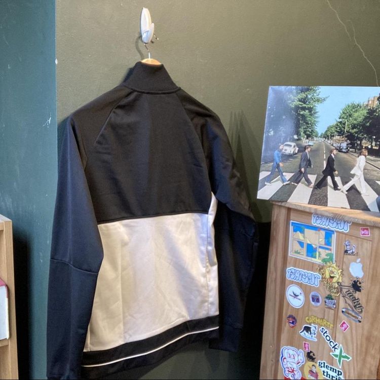 Adidas Track Jacket in Black and White image 2