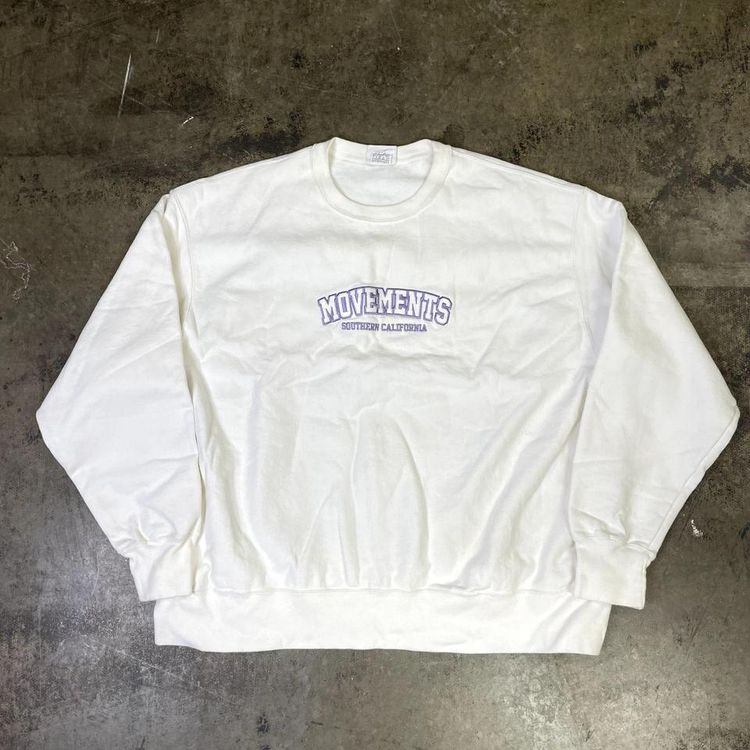 Champion Champion Sweatshirt Reverse Weave Y2K Vintage College Jumper, White, Mens 3XL product image