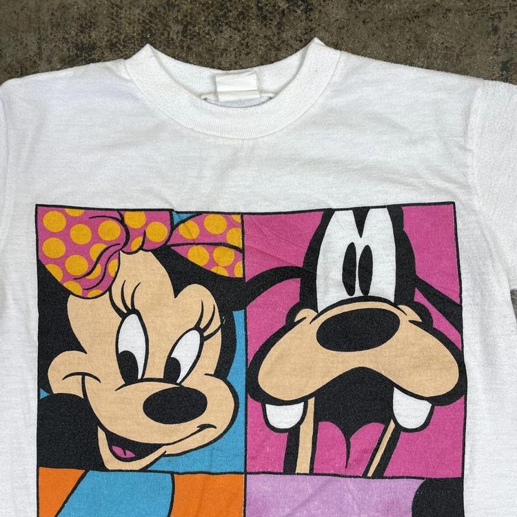 Disney Land Tee Mickey Mouse Y2K Baby Graphic T-Shirt, White, Womens Small image 2