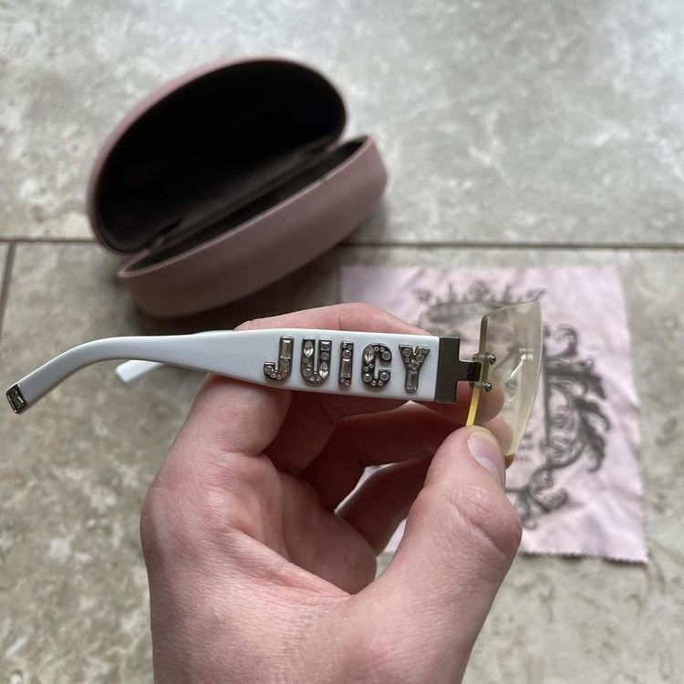 Vintage Juicy Couture Clear Sunglasses imagen 2