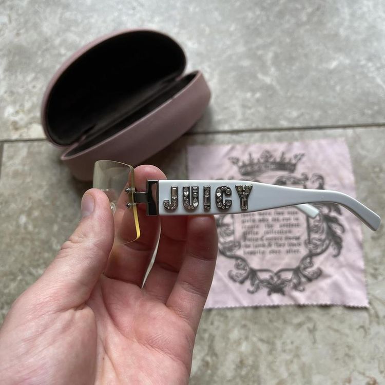 Vintage Juicy Couture Clear Sunglasses imagen 5