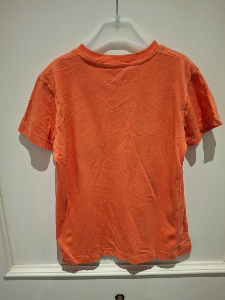 Cherokee Boys Orange T-Shirt With Car Print 2