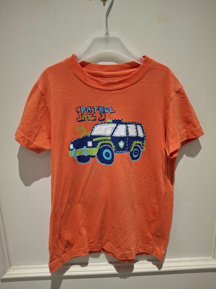 Cherokee Cherokee Boys Orange T-Shirt With Car Print product image