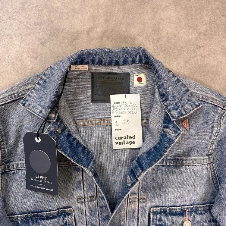 Levi's embroidered denim jacket image 5