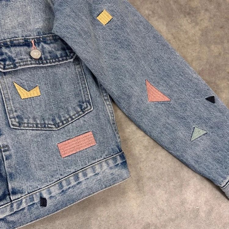 Levi's embroidered denim jacket image 7