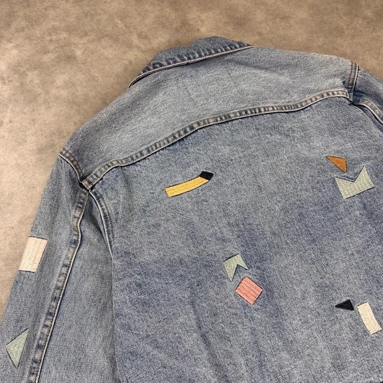 Levi's embroidered denim jacket image 3