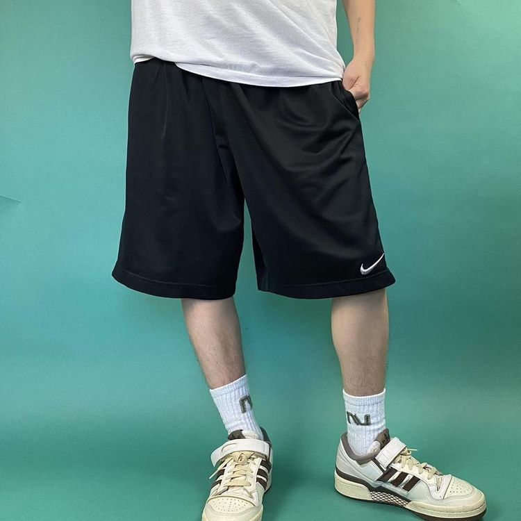 Y2k Nike soft shorts black. image 1