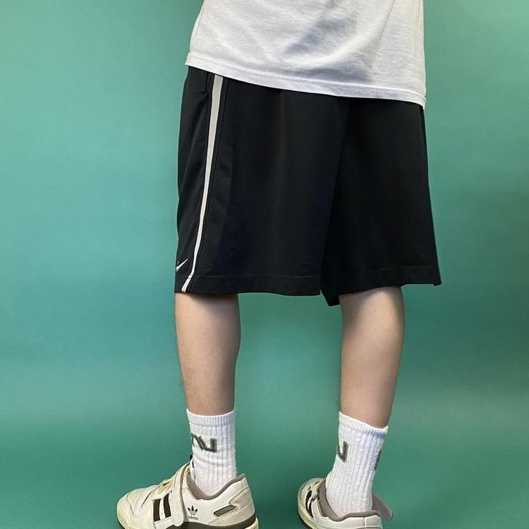 Y2k Nike soft shorts black. image 3