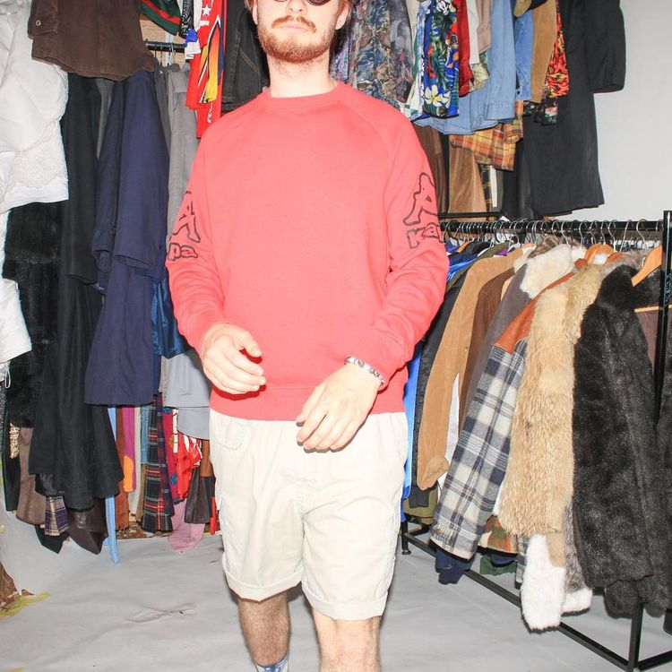 Vintage 90s KAPPA athletic sweatshirt in red image 5