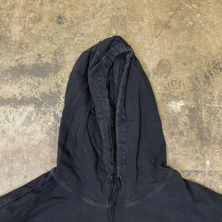 Nike Hoodie Small Swoosh Y2K Pull Over Sports Sweatshirt, Black, Mens Small 6