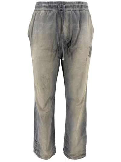 Amiri Distressed RLX Baggy Straight Leg Jeans - Grey (567053111)