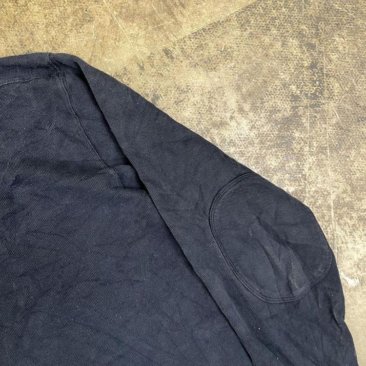 Carhartt Sweatshirt 90s Workwear Ribbed Pull Over Sweater, Navy Blue, Mens Large image 6