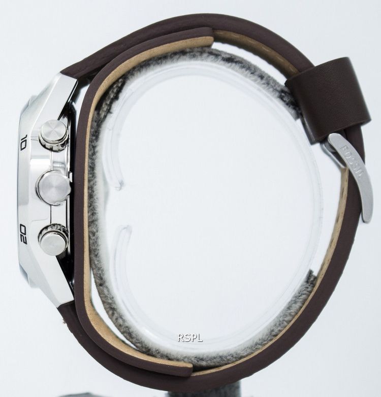 Fossil Cuff Chronograph Tan Leather CH2565 Men's Watch image 2