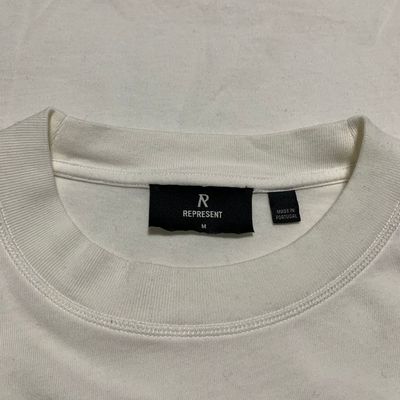 Represent Medium Harrods Logo Crest Flat White Tee 5