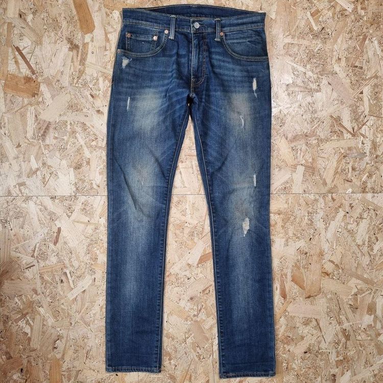 LEVI'S 65504 JEANS DENIM SKINY STRAIGHT LEG  - Size W32 L32 - Blue
