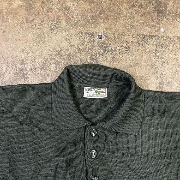Immagine di Lacoste Jumper Knit Collared Polo Vintage Knitted Sweater, Green, Mens XL 6 6