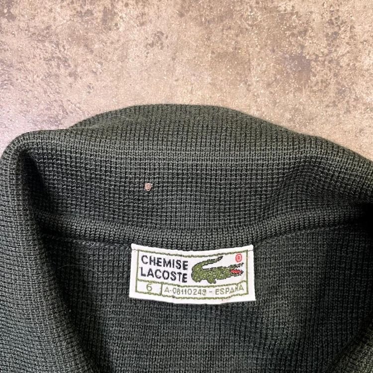Immagine di Lacoste Jumper Knit Collared Polo Vintage Knitted Sweater, Green, Mens XL 6 7