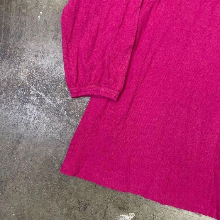 Lacoste Polo Shirt Y2K Vintage Long Sleeve Top, Pink, Mens Small imagen 7