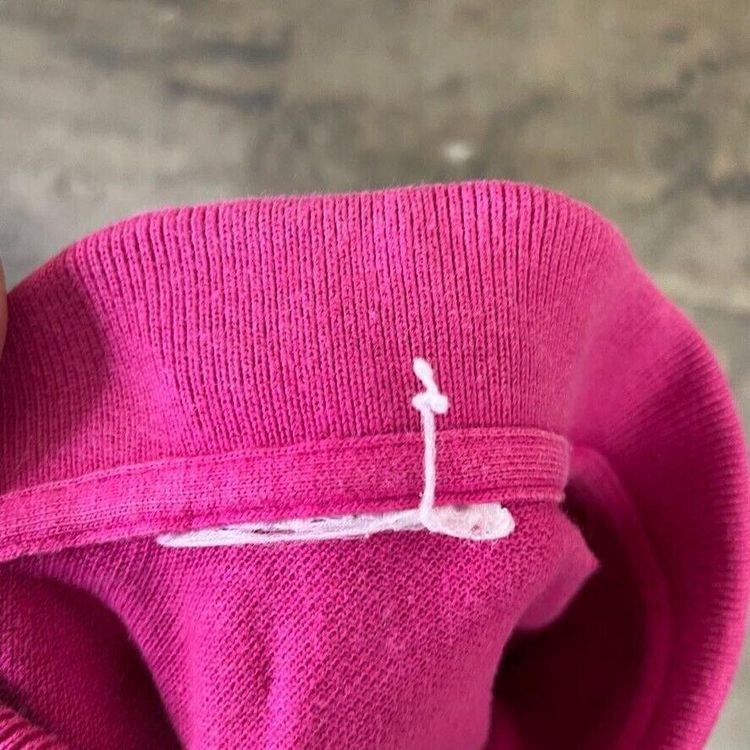 Lacoste Polo Shirt Y2K Vintage Long Sleeve Top, Pink, Mens Small imagen 5