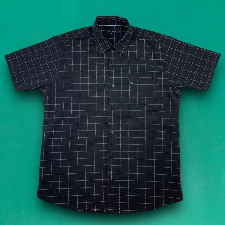 Kickers Kickers Vintage 90s Breast Pocket Checkered Retro Short Sleeve Shirt Black M product image