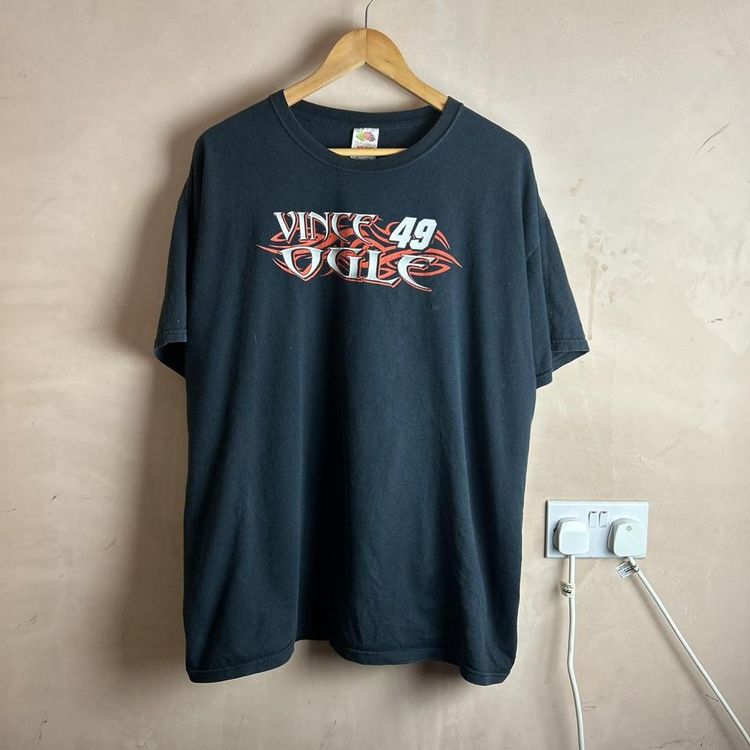 Vintage Vince Ogle NASCAR racing graphic t shirt image 1