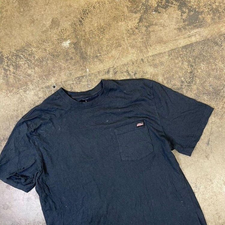 Dickies T-Shirt Y2K Short Sleeve Pocket Workwear Tee, Navy Blue, Mens Large image 3