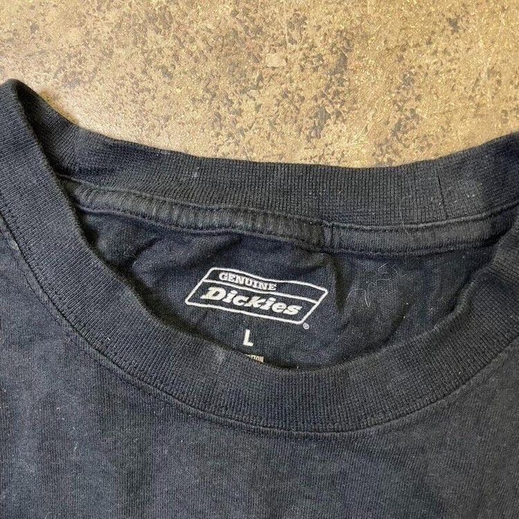 Dickies T-Shirt Y2K Short Sleeve Pocket Workwear Tee, Navy Blue, Mens Large image 7